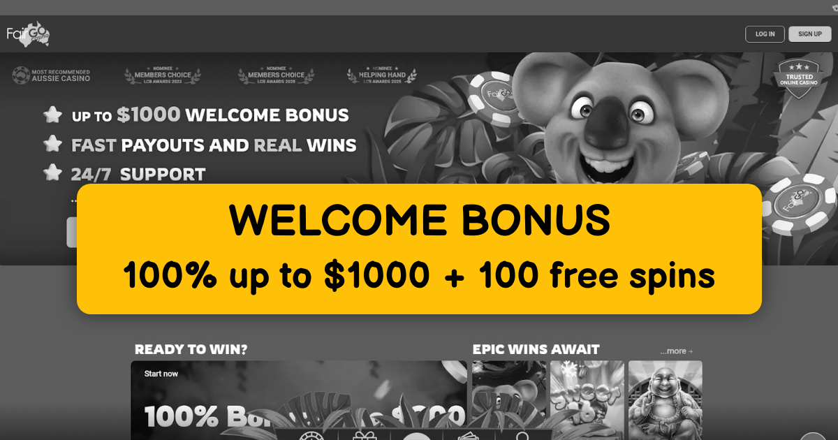 Fair Go Casino welcome bonus
